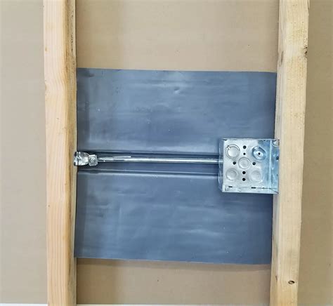 how to install lead backing on electrical outlet boxes|fire rated outlet box installation.